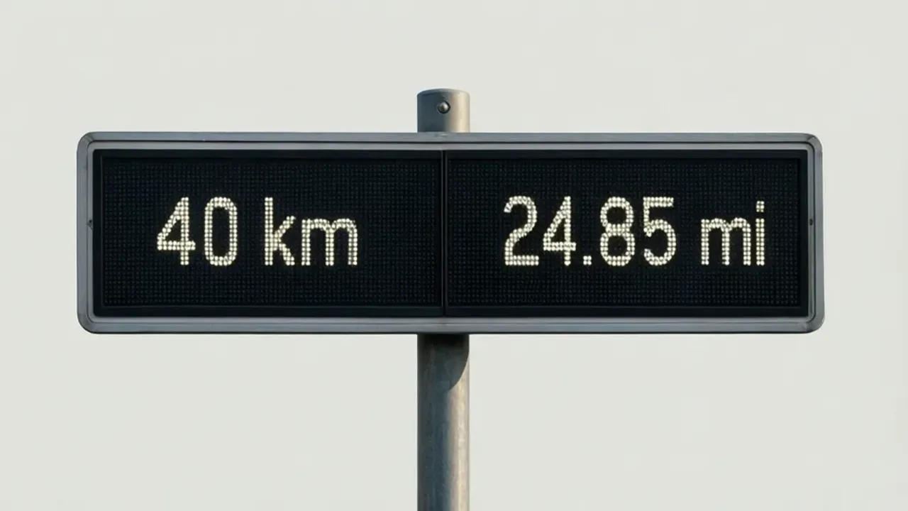 40 Kilometers to Miles: 24.85 Miles Conversion Guide