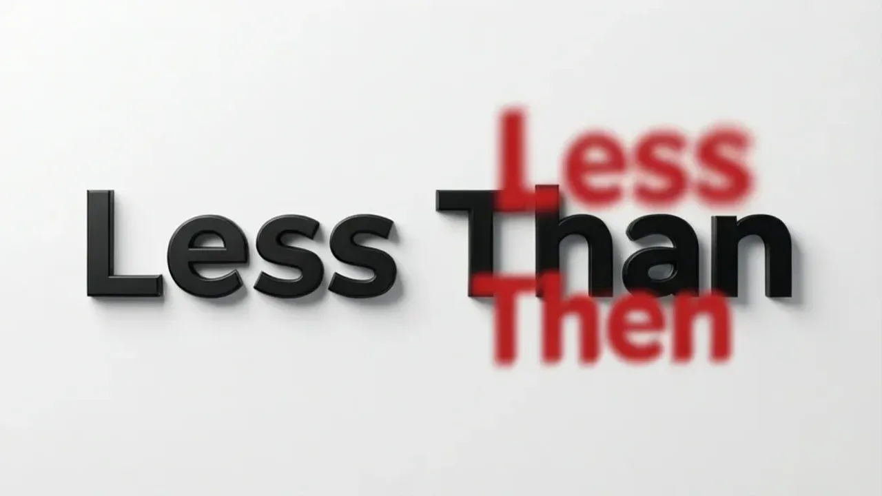 Less Than vs. Less Then: Which One Is Correct?